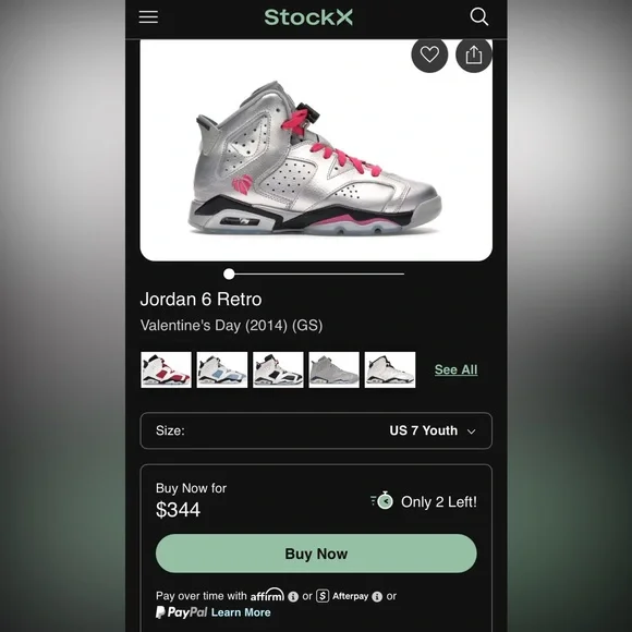 Jordan 6 ' Valentine's Day ' (GS) - Picture 10 of 10